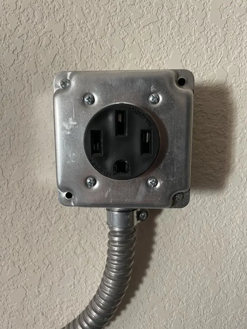NEMA 14-50 outlet installed for Smart Home Electrical in Porter