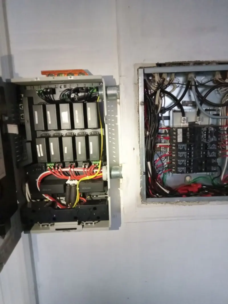 Electrical panel upgrade completed for Security Camera Wiring in Porter
